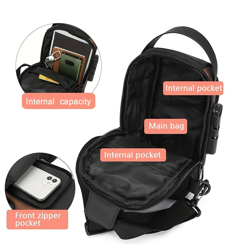 Sac à bandoulière en tissu Oxford durable